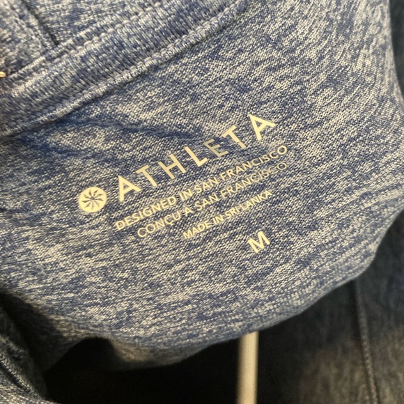 EUC Athleta Uptempo Long Sleeve Soft Athletic Hoodie Blue size medium - Picture 4 of 4